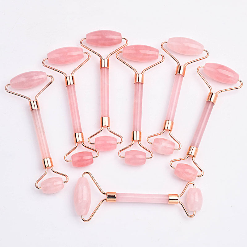 Pink Gua Sha Roller Set - Elevate Your Glow